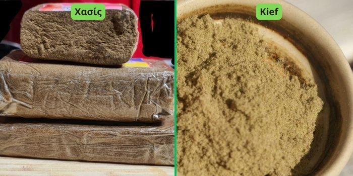 Διαφορές μεταξύ χασίς και kief